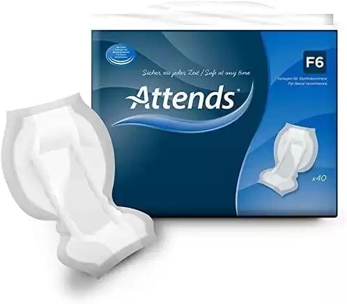 F6 40 Per Pack Designed to Manage Faecal Incontinence only, White