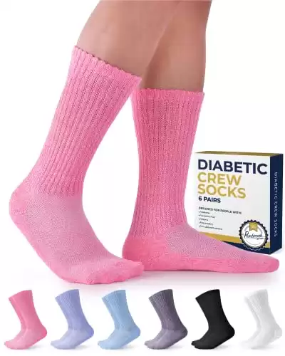 Pembrook Diabetic Socks for Men and Women - Non Binding Socks Women | Neuropathy Socks for Men and Neuropathy Socks for Women | Edema Socks for Diabetics Women | Diabetic socks Women