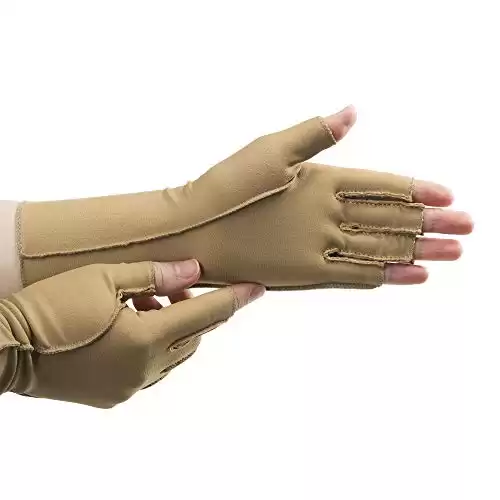 isotoner womens One Pair of Open Finger Cold Weather Gloves, Camel, Medium US