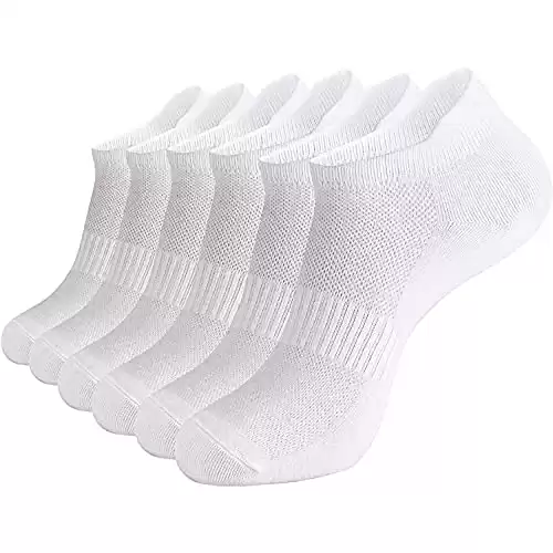 brookhaus Women Ankle Socks, 6/10 Pairs Women's Athletic Socks, Low Cut Running Socks, No-Show Sport Socks With Tab